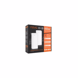 Tenda EX12 divjoslu (2.4 GHz / 5 GHz) AX3000 Mesh Wi-Fi 6 sistēma (2 gab.) balta