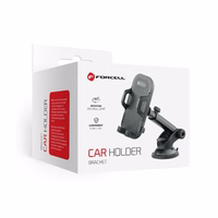 FORCELL F-GRIP Carbon Bracket standarta rokas auto turētājs vējstiklam / paneļa stiprināšanai melns
