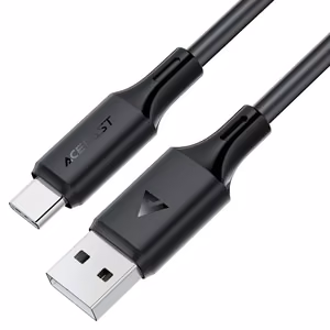 USB kabelis Acefast C17-04 USB-A uz USB-C 1.2m melns