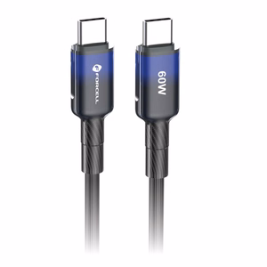Cable USB C to USB C Forcell F-Energy QC4.0 PD 3A 60W Gradient 1 m C354 black