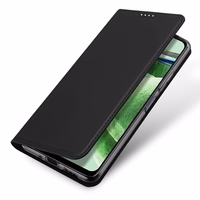 Dux Ducis Skin Pro viedtālruņa apvalks Xiaomi Redmi Note 12 5G / Poco X5 5G Flip karšu maciņš statīvs melna