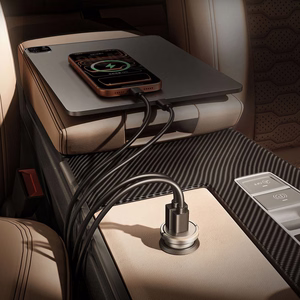 Orico MiniRing Pro 45W USB-A + USB-C auto lādētājs - sudrabs