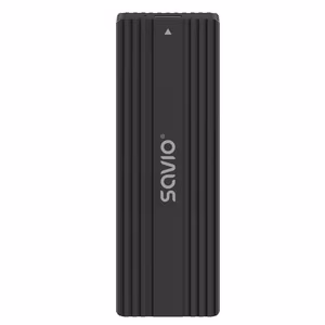 Savio AK-84 storage drive enclosure SSD enclosure Black M.2