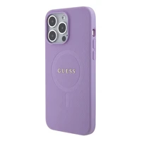 Guess GUHMP15XPSAHMCU iPhone 15 Pro Max 6.7" violets/violets cietais apvalks Saffiano MagSafe
