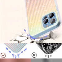 Kingxbar Travel Series grezns elegants viedtālruņa apvalks iPhone 13 Pro zils-oranžs (Mākoņi)