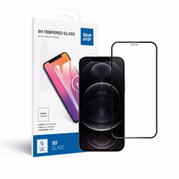 Aizsargstikls Blue Star - APP IPHONE 12 Pro Max 5D pilns pārklājums melns