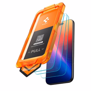 Spigen Glas.tR AlignMaster Slim 3 rūdīta stikla ekrāna aizsargu komplekts iPhone 17