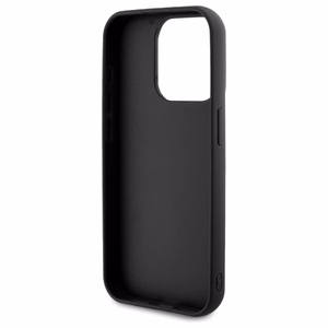 Karl Lagerfeld 3D Gumijas Paraksts viedtālruņa apvalks iPhone 15 Pro Max - melns