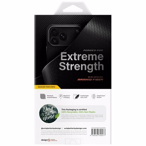 Uniq Keva EDGE Magclick Charging vāciņš iPhone 18 Pro Max / 17 Pro Max – melns