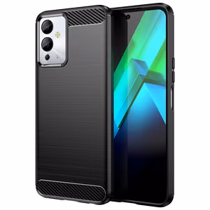 Viedtālruņa oglekļa apvalks Infinix Note 12i (m) - melns