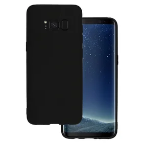 Matētais viedtālruņa apvalks Samsung Galaxy S8 melns
