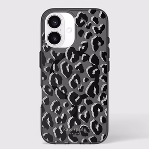 Kate Spade New York Protective MagSafe - Case for iPhone 16 (City Leopard)