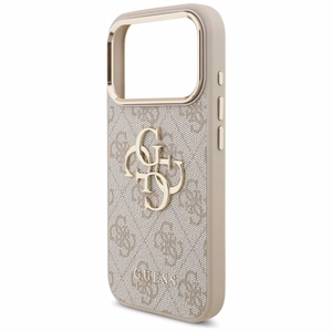 GUESS GUE005597 (4G PU Big Logo) aizsargvāciņš ierīcei iPhone 18 Pro Max / 17 Pro Max, krāsa – rozā