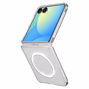 Spigen AirSkin Mag MagSafe Case for Samsung Galaxy Z Flip 7 - Clear and White