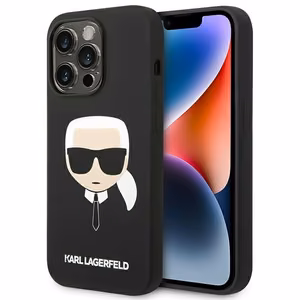 Karl Lagerfeld silikona Karl's Head maciņš iPhone 14 Pro Max melns