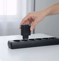 FORCELL F-ENERGY GaN III B245202(1A1C) īpaši plāns ceļojumu lādētājs 1 x Type C + 1 x USB A PD QC4.0 3A 45W melns