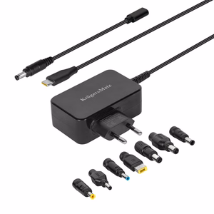 Kruger&Matz universāls klēpjdatoru lādētājs, 65 W, melns