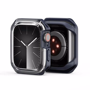 DUX DUCIS apvalks TAMO Apple Watch 10 sērijai 42 mm caurspīdīgs ar tumši zilu
