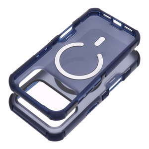 Case for iPhone 17 Pro Max / 18 Pro Max (low camera edge) Forcell F-Protect BumperX Premium compatible with MagSafe navy blue