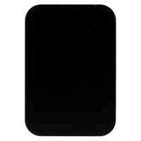 Metāla plāksne magnētiskajiem turētājiem - taisnstūrveida 45x65mm melna