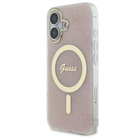Guess IML 4G MagSafe viedtālruņa apvalks iPhone 16 - rozā