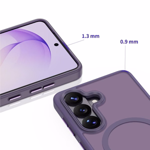 Tech-Protect Magmat MagSafe maciņš priekš Samsung Galaxy S26 - matēti purpursarkans
