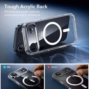 ESR Classic Hybrid MagSafe + rūdītā stikla komplekts iPhone 17 Air - caurspīdīgs