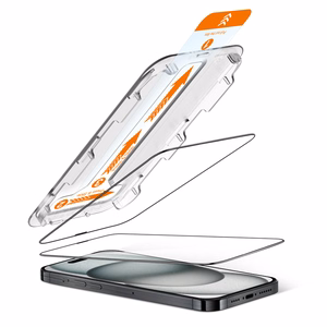 Crong EasyShield 2-Pack rūdīta stikla ekrāna aizsargi iPhone 16 / 15, 2 gab.