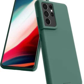 Korpuss Mercury Silikona korpuss Apple iPhone 15 Plus tumši zaļš