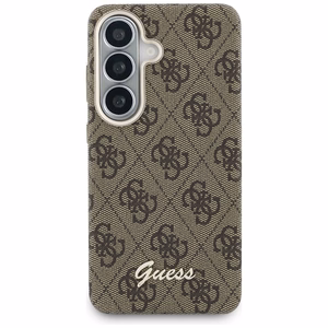 Guess maciņš 4G Script MagSafe priekš Samsung Galaxy S26 brūns