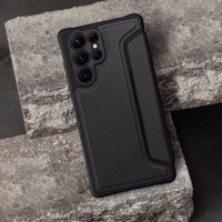 RAZOR grāmatas tipa viedtālruņa apvalks SAMSUNG S24 Ultra melns