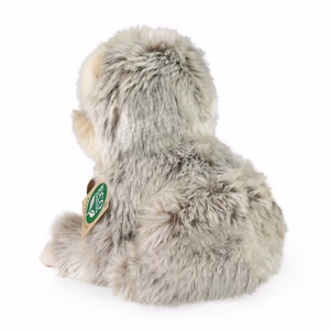 Rappa videi draudzīga reālistiska sēdoša sliņķa plīša rotaļlieta, 18 cm