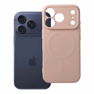 Silikona Mag Cover maciņš modelim iPhone 17 Pro / 18 Pro, saderīgs ar MagSafe ar kameras aizsardzību – rozā