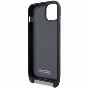 BMW M Edition oglekļa svītra un siksna viedtālruņa apvalks iPhone 15 Plus / 14 Plus - melns