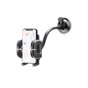 FORCELL F-GRIP Regular 17 cm auto turētājs vējstiklam / paneļim / ventilācijas atverei melns