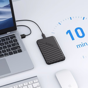 Orico 25PW1C-C3 2,5" HDD/SSD USB-C 3.1 6 Gb/s diskdzinis - melns