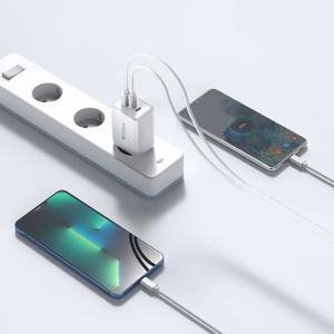 Tech-Protect C65W lādētājs 2x USB-C PD 65W / USB-A QC 3.0 - balts