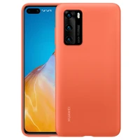 Oriģinālais maciņš Huawei P40 - silikona aizsargmaciņš (51993725) oranžs