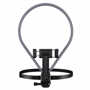 Neck universal phone holder Hoco K30 melns pelēks