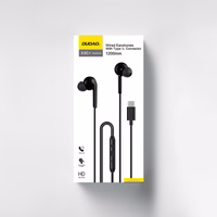 Dudao X3C+ Wisarkans USB-C In-Ear Austiņas 1.2m - Melns