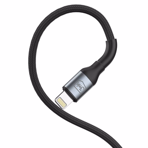 3mk Hyper Cable N-SERIES USB-A / Lightning 1m 5V/2.4A 12W kabelis - melns