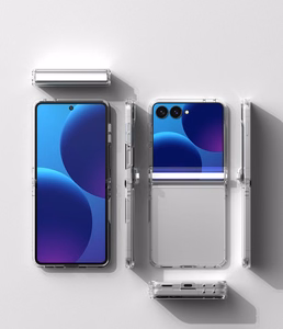 Ringke Fusion Flap maciņš modelim Samsung Galaxy Z Flip 8 – caurspīdīgs