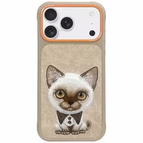 Nimmy Big Eyed Pet 2.0 Viedtālruņa apvalks iPhone 17 Pro Max - smilškrāsains