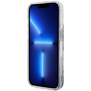 Guess GUHMP14LHCFWSK iPhone 14 Pro 6.1" melns/melns cietais apvalks Ziedu MagSafe