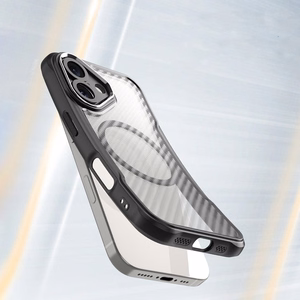 Leading Series magnētiskais silikona viedtālruņa apvalks iPhone 16 - melns