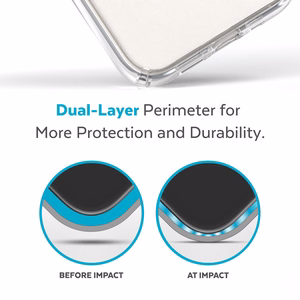 Speck Presidio Perfect-Clear + MagSafe vāciņš ierīcei iPhone 15 Plus / 14 Plus, caurspīdīgs