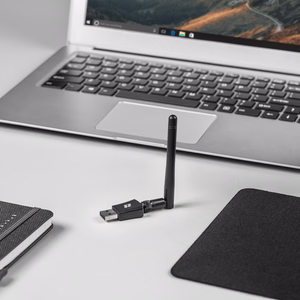 WiFi 5 GHz 802.11 a/c/b/g/n tīkla karte, USB adapteris ar antenu