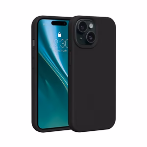 Silikona apvalks Etteri - iPhone 15 6,1" melns