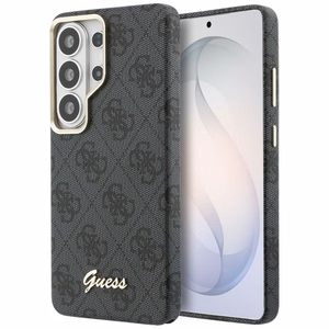 Guess maciņš 4G Script MagSafe priekš Samsung Galaxy S26 Ultra melns