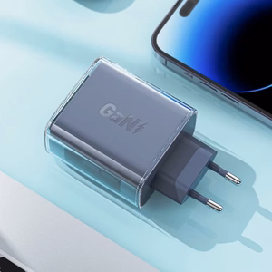 Lādētājs Acefast GaN pelēks 65W (2xPD / 1xQC3.0)